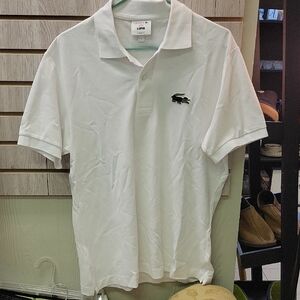 Lacoste White Polo Shirt Classic Cotton Design